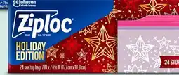 Target Ziploc holiday edition 24-ct. quart storage bags.‡ offer