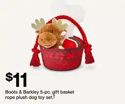 Target Boots & Barkley 5-pc. gift basket rope plush dog toy set offer