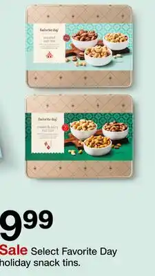 Target Select Favorite Day holiday snack tins offer