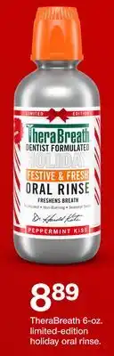 Target TheraBreath 6-oz. limited-edition holiday oral rinse offer
