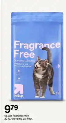Target up & up 20-lb. clumping cat litter offer