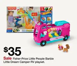 Target Fisher-Price Little People Barbie Little Dream Camper RV playset offer