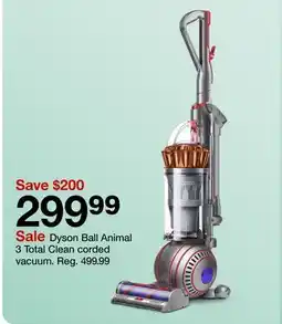 Target Dyson Ball Animal 3 Total Clean corded vacuum offer
