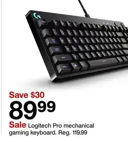 Target Logitech Pro mechanical gaming keyboard offer