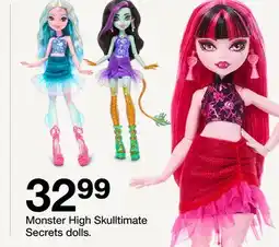 Target Monster High Skulltimate Secrets dolls offer