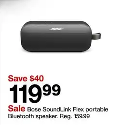 Target Bose SoundLink Flex portable Bluetooth speaker offer
