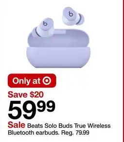 Target Beats Solo Buds True Wireless Bluetooth earbuds offer