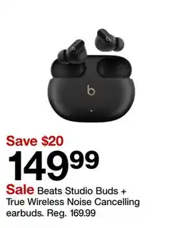 Target Beats Studio Buds + True Wireless Noise Cancelling earbuds offer