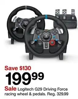 Target Logitech G29 Driving Force racing wheel & pedals offer
