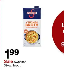 Target Swanson 32-oz. broth offer