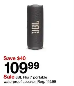 Target JBL Flip 7 portable waterproof speaker offer