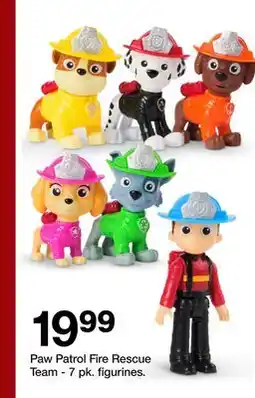 Target Paw Patrol Fire Rescue Team - 7 pk. figurines offer