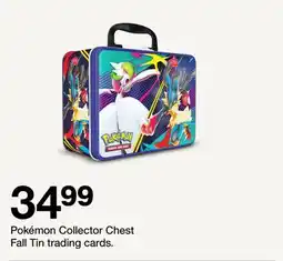 Target Pokémon Collector Chest Fall Tin trading cards offer
