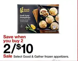 Target Select Good & Gather frozen appetizers offer