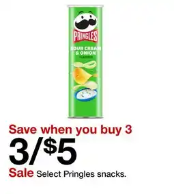 Target Select Pringles snacks offer
