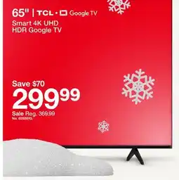Target TCL 65 Smart 4K UHD HDR Google TV offer