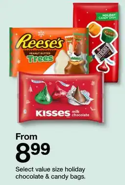Target Select value size holiday chocolate & candy bags offer
