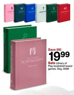 Target Library of Play bookshelf board games offer