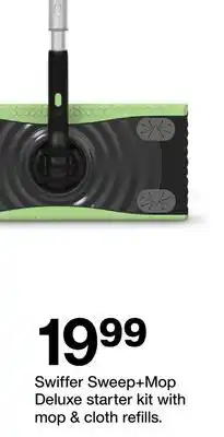 Target Swiffer Sweep + Mop Deluxe starter kit with mop cloth offer