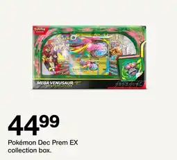 Target Pokémon Dec Prem EX collection box offer