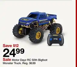 Target Motor Dayz RC 50th Bigfoot Monster Truck offer
