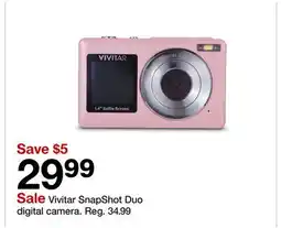 Target Vivitar SnapShot Duo digital camera offer