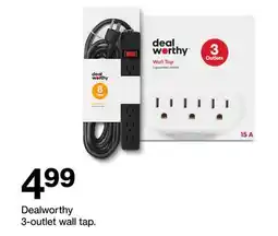 Target Dealworthy 3-outlet wall tap offer