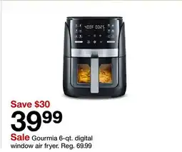 Target Gourmia 6-qt. digital window air fryer offer