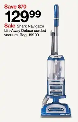 Target Shark Navigator Lift-Away Deluxe corded vacuum offer