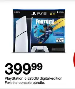 Target PlayStation 5 825GB digital-edition Fortnite console bundle offer