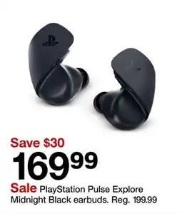Target PlayStation Pulse Explore Midnight Black earbuds offer