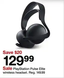Target PlayStation Pulse Elite wireless headset offer