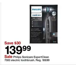 Target Philips Sonicare ExpertClean 7300 electric toothbrush offer