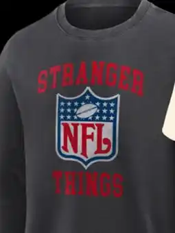 Target NFL Stranger Things men's Fleece t-shirt offer