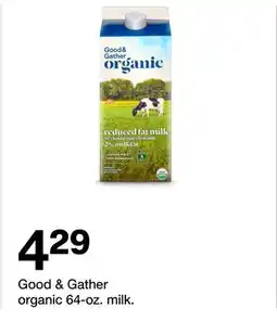 Target Good & Gather organic 64-oz. milk offer