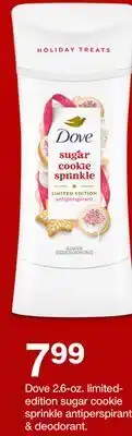 Target Dove 2.6-oz. limited-edition sugar cookie sprinkle antiperspirant deodorant offer