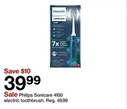 Target Philips Sonicare 4100 electric toothbrush offer