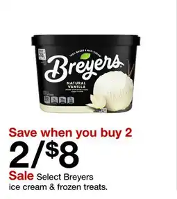 Target Select Breyers ice cream & frozen treats offer