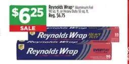 Dollar General Reynolds Wrap Aluminum Foil 90 sq. ft. or Heavy Duty 55 sq. ft offer