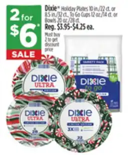Dollar General Dixie Holiday Plates offer