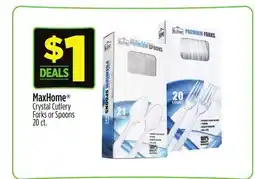 Dollar General MaxHome Crystal Cutlery Forks or Spoons offer