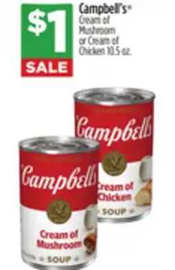 Dollar General Campbell's Cream of Mushroom or Cream of Chicken offer