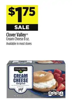 Dollar General Clover Valley Cream Cheese offer