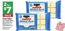 Dollar General Clover Valley Semi-Sweet Baking Morsels Mini 10 oz., Regular 12 oz. or Almond Bark 24 oz offer