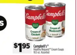 Dollar General Campbell's Healthy Request Cream Soups offer