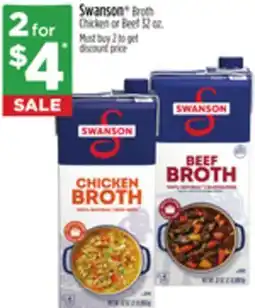 Dollar General Swanson Broth Chicken or Beef offer