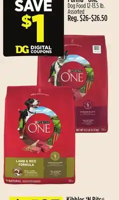 Dollar General Purina ONE Dog Food offer