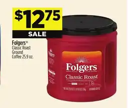 Dollar General Folgers Classic Roast Ground Coffee offer