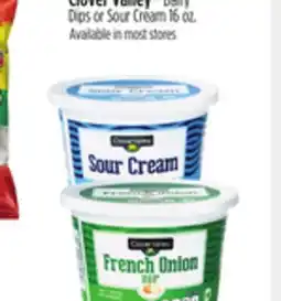 Dollar General Clover Valley Dairy Dips or Sour Cream offer