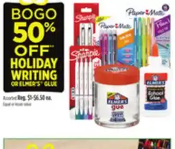 Dollar General HOLIDAY WRITING OR ELMER'S GLUE offer